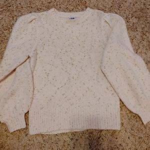 Vylette light pink with gold flecks sweater